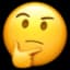 thinking face emoji